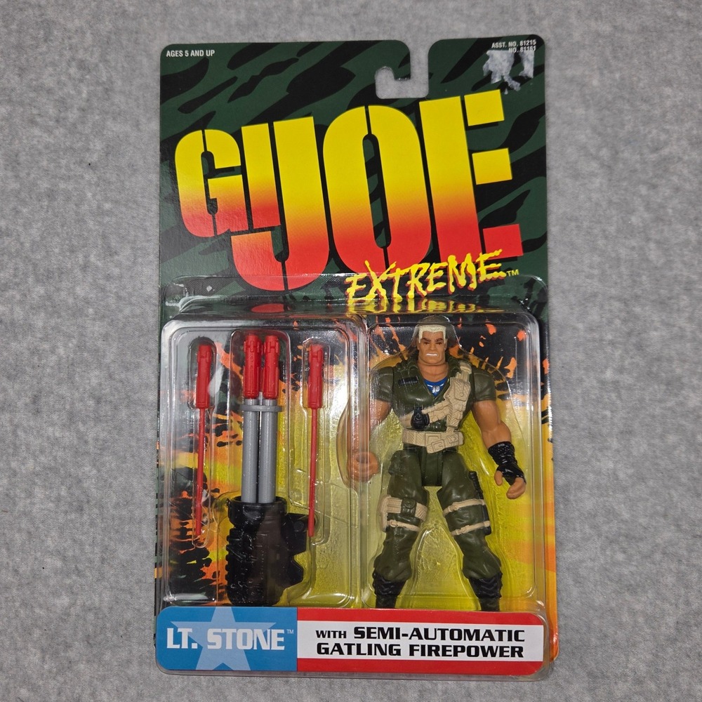 Kenner GI Joe Extreme Lt. Stone Action Figure Gatling Firepower 1995
